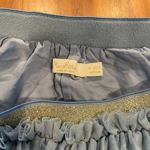 Size 9-10 Mini Boden Mesh Christmas Skirt - Picture 2 of 3